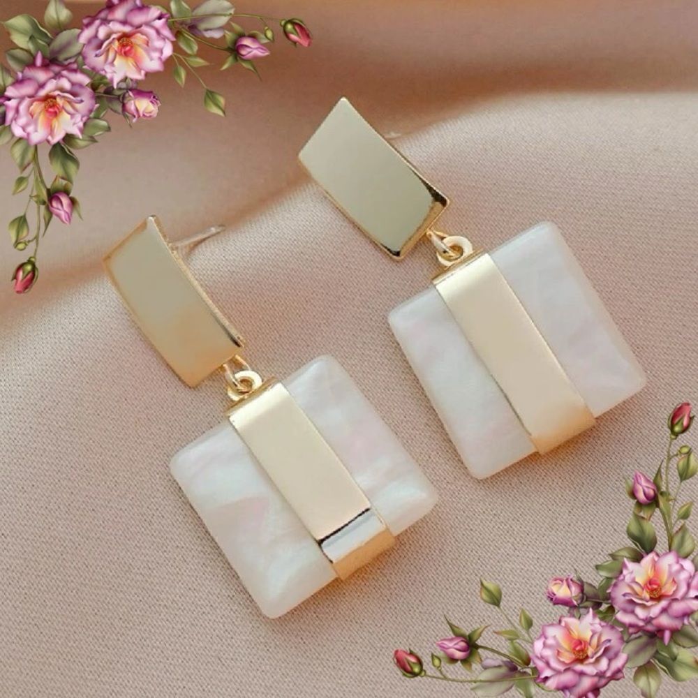 Geometric Drop Earrings